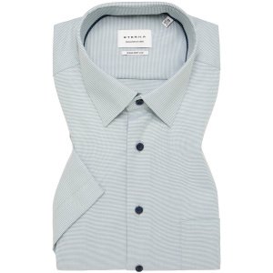 Eterna overhemd korte mouw groen