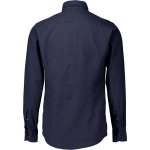 Eton - Overhemd Donkerblauw Eton Flannel Shirt Lange Mouw Overhemd Donkerblauw 100012050