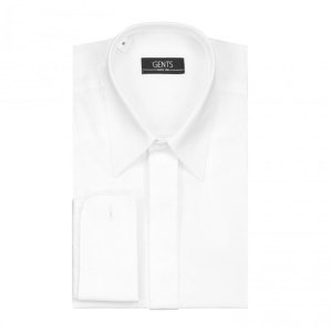 Gents - Smoking overhemd plat glad - Maat XS