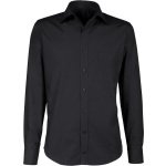 Giovanni Capraro Heren Overhemd Zwart Semi Spread ML7 Comfort Fit - 37