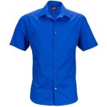 James and Nicholson Herenshort zakelijk overhemd (Koningsblauw)