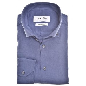 Ledub business overhemd donkerblauw
