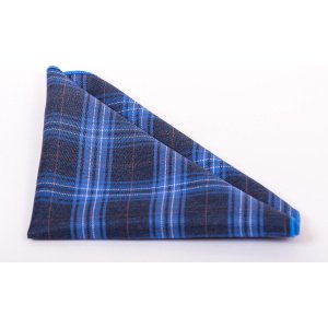 Premium Ties - Luxe Pochet Heren - Pochette - Katoen - Blauw