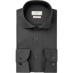 Profuomo - Japanese Knitted Overhemd Zwart - Heren - Maat 44 - Slim-fit