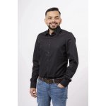 strijkvrij overhemd body fit zwart (6799-64-68N)