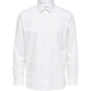 Selected - Heren Overhemden Ethan Classic Overhemd Wit - Wit - Maat M