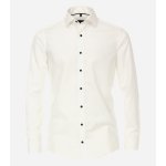 VENTI modern fit overhemd - popeline - wit met dubbele manchet - Strijkvrij - Boordmaat: 39