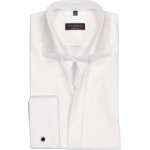ETERNA modern fit overhemd mouwlengte 7 - twill met dubbele manchet - wit - Strijkvrij - Boordmaat: 46