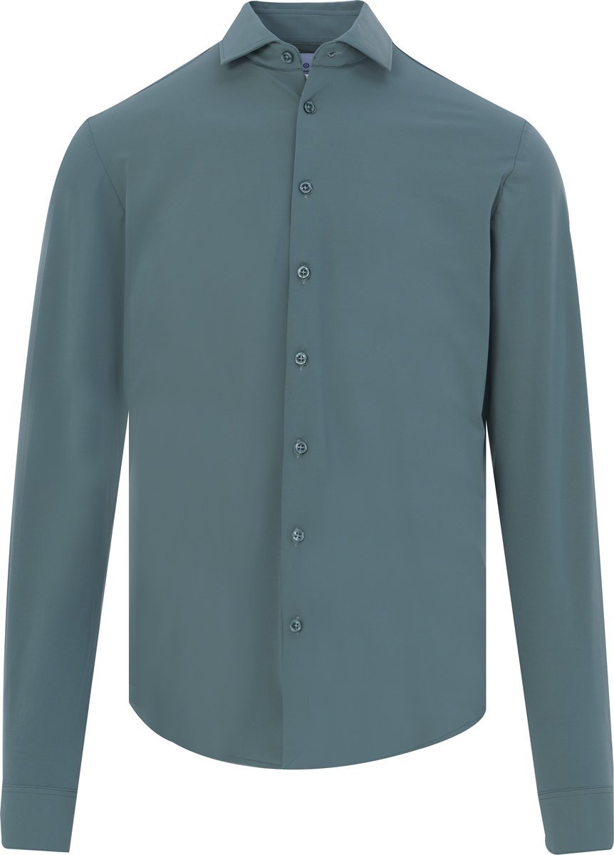 Overhemd Lounge jersey shirt OLIVE (2191.22 - OLIVE)