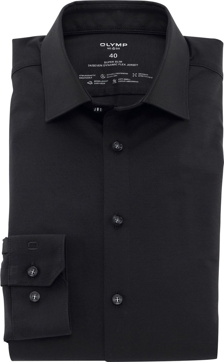 Olymp overhemd mouwlengte 7 zwart